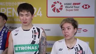 Malaysia's Chen Tang Jie/Toh Ee Wei claim first Super 500 title at 2024 Korea Open｜Badminton｜陈堂杰/杜依蔚