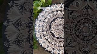 Dot Mandala Brush strokes pattern #shorts #dotmandalapainting #mandala #dotmandala #brushstrokes
