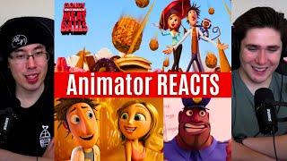 REACTING to *Cloudy with a Chance of Meatballs* SO FUNNY!! (First Time Watching) Animator Reacts