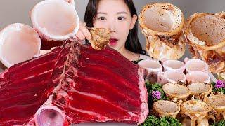 시원하게 긁어 먹는 날 생참치 갈비, 생참치 척수 회, 구이 먹방 Raw tuna rib & Tuna marrow [eating show] mukbang korean food