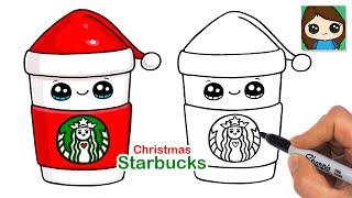 How to Draw a Starbucks Christmas Holiday Drink