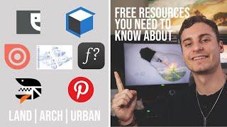 FREE Resources You Need To Be Using In Landscape Architecture/Architecture/Urban Design