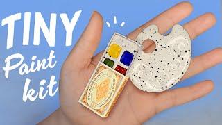 TINY MATCHBOX WATERCOLOR PALETTE. You have to see it! Let's try them.