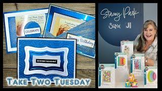 Take 2 Tuesday Class 42 featuring Sizzix 3D Embossing Folders with Limited Sizzix Teal Opulent Paper