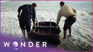 These Men Escape A Hostile Island In A Makeshift Boat | First Crossings | Wonder