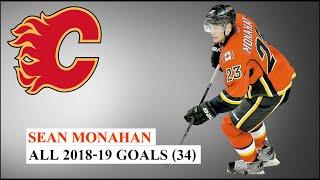 Sean Monahan (#23) All 34 Goals of the 2018-19 NHL Season