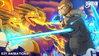 Baby Godzilla, Kong vs King Ghidorah – Animation 11