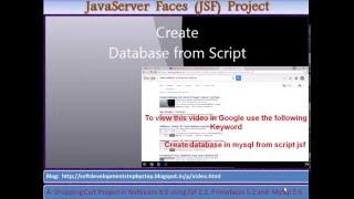 JSF Tutorial Shopping Cart : PrimeFaces,Netbeans  and Mysql an Overview and Index