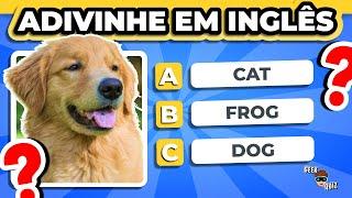 Adivinhe o NOME do ANIMAL em INGLÊS | Quiz Animal 