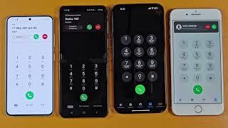 TWO APPLE VS TWO SAMSUNG INCOMING CALL GALAXY S24 & Z FLIP 4 VS IPHONE 15 PRO MAX & 8 PLUS