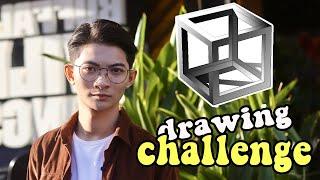 Optical Illusion Drawing Challenge | How to draw 3d optical illusion pictures