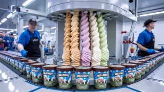 How Millions of Ben & Jerry’s Tubs Are Made in a Factory | Ice Cream Production Process