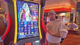 My GIANT WIN On This Zeus Power Link Slot Machine!  