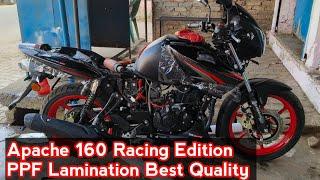 Apache 160 Racing Edition PPF Lamination installation || Apache Modification || @KkRadium