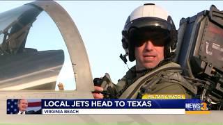 Jets from NAS Oceana in Virginia Beach head to Texas to honor George H.W. Bush