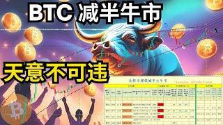 BTC 第四次减半牛市，天意不可违，比特币行情分析(BTC/ETH/比特币/以太坊/bitcoin/ethereum行情分析)