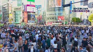 4K Long Weekend's Super Busy Shibuya Crossing & Hachiko Square in Shibuya, Tokyo Japan 2024