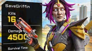 When a Controller Player Uses the Wingman | 16 kills 4500 Dmg | Apex Legends Season 13