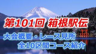 第101回箱根駅伝。大会概要・レース見所、全10区間コース紹介