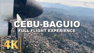 CEBU to BAGUIO Now in Just 2 hrs! | Full Flight Tour via PAL Express | Mactan-Loakan Airport | 4K