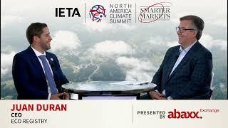 IETA North America Climate Summit 2024 | Juan Durán, CEO, EcoRegistry