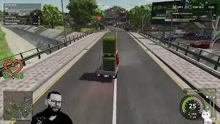 FS25: The reverse cow tipper #trike #doubleload #accident | #grumblesthedwarf on #Twitch