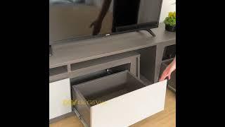 Kệ Để Tivi Hiện Đại Thay Đổi Kích Thước Gỗ MDF Màu Xám Đẹp - Nội Thất DGV #noithat  #ketivi #shorts