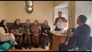 Даргинская песня под гармошку. Живой звук. Групповое исполнение.