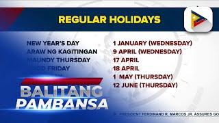 Palace issues list of 2025 holidays