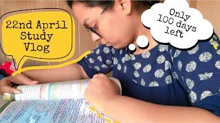 Only 100 days left for NEET 2021|22nd April Study Vlog|Tanisha’s Study Vogs|Tanisholic