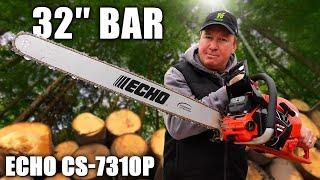 ECHO CS-7310P CHAINSAW REVIEW AND DEMO- ECHO's Most Powerful Chainsaw in North America!!