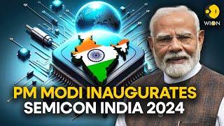 PM Modi LIVE: Narendra Modi attends inauguration of SEMICON India 2024 in Greater Noida UP | WION