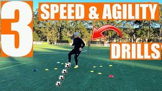 3 Speed & Agility Drills For Soccer | Joner Football️