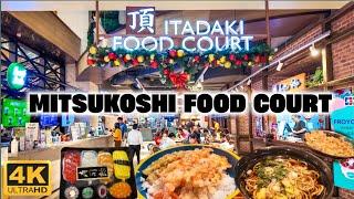 [4K] MITSUKOSHI MALL BGC FOOD COURT Tour Plus Japanese Food Adventure!