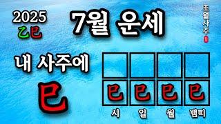 [7월운세] 내 사주에 사(巳)가 있으면, 계미월에는?