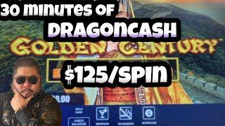 30 MINUTES OF INTENSE PLAYING!!! $125/SPIN!! HIGH LIMIT DRAGON CASH!!  HRAC