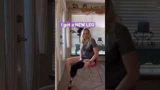 How I put on a vacuum prosthetic #prosthetic #prostheticleg #belowkneeamputee #legs #amputeewomen