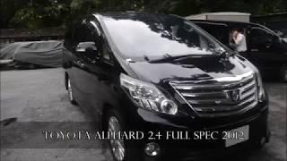 ALPHARD 2012 FULL SPEC