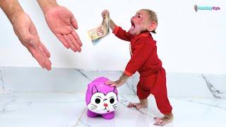 Monkey Kyo finds the piggy bank and makes a surprise!