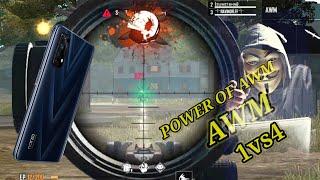 Sandeep gaming live free fire ️1vs4 rank game AWM