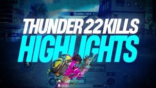 SOLO 22 KILLS | BGMI HIGHLIGHTS | 8TE THUNDER