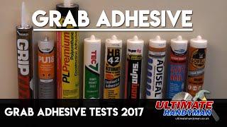 Grab adhesive tests 2017