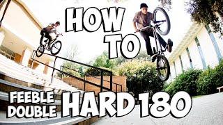 КАК СДЕЛАТЬ ФИБЛ ХАРД 180 и ДАБЛ ПЕГ ХАРД 180 на BMX || HOW TO FEEBLE and DOUBLE PEG HARD 180 on BMX