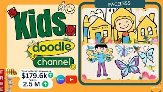 Create Funny Kids Doodle Educational Story | Faceless YouTube Channel Ideas | Doodle Video Software