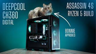 Deepcool #CH360 Digital | Assassin 4S | Ryzen 5 7600X | MATX PC Build | #cat approved