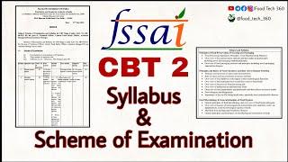 FSSAI CFSO & TO - CBT 2 Syllabus & Scheme of Examination | FSSAI CBT Stage 2