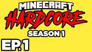 Minecraft: HARDCORE s1 Ep.1 -  IF I DIE, I HAVE TO DELETE THE WORLD!!! (Gameplay / Let's Play)