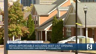 MDHA affordable housing waitlist to open for older people or those with disabilities