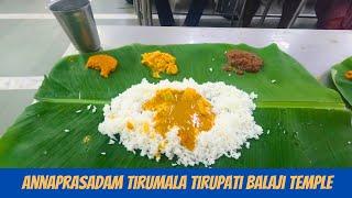 The best food I ever had | Annaprasadam Tirumala Tirupati Balaji temple | Anna Prasad | Free Food |