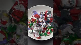 Chocolate Candy Review Asmr Santa Clause Lint Charcoal variety sweets #asmr #candy #candyasmr